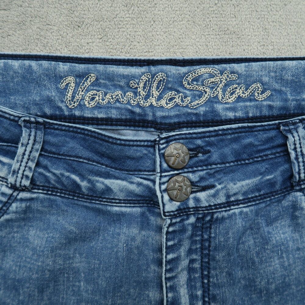 Vanilla Star Jeans Junior's Size 13 Blue Mid-Rise Skinny Pants 28" Inseam - Picture 12 of 14